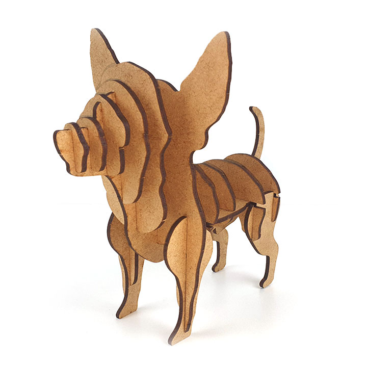 Cachorro Elegante - Quebra-Cabeça de Madeira – Genial