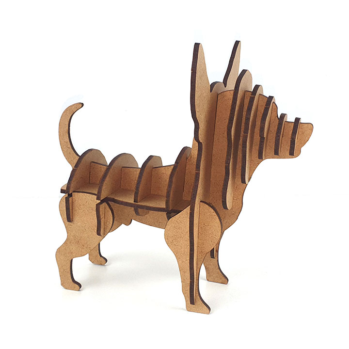 Quebra-Cabeça de Madeira 3D - Cachorro