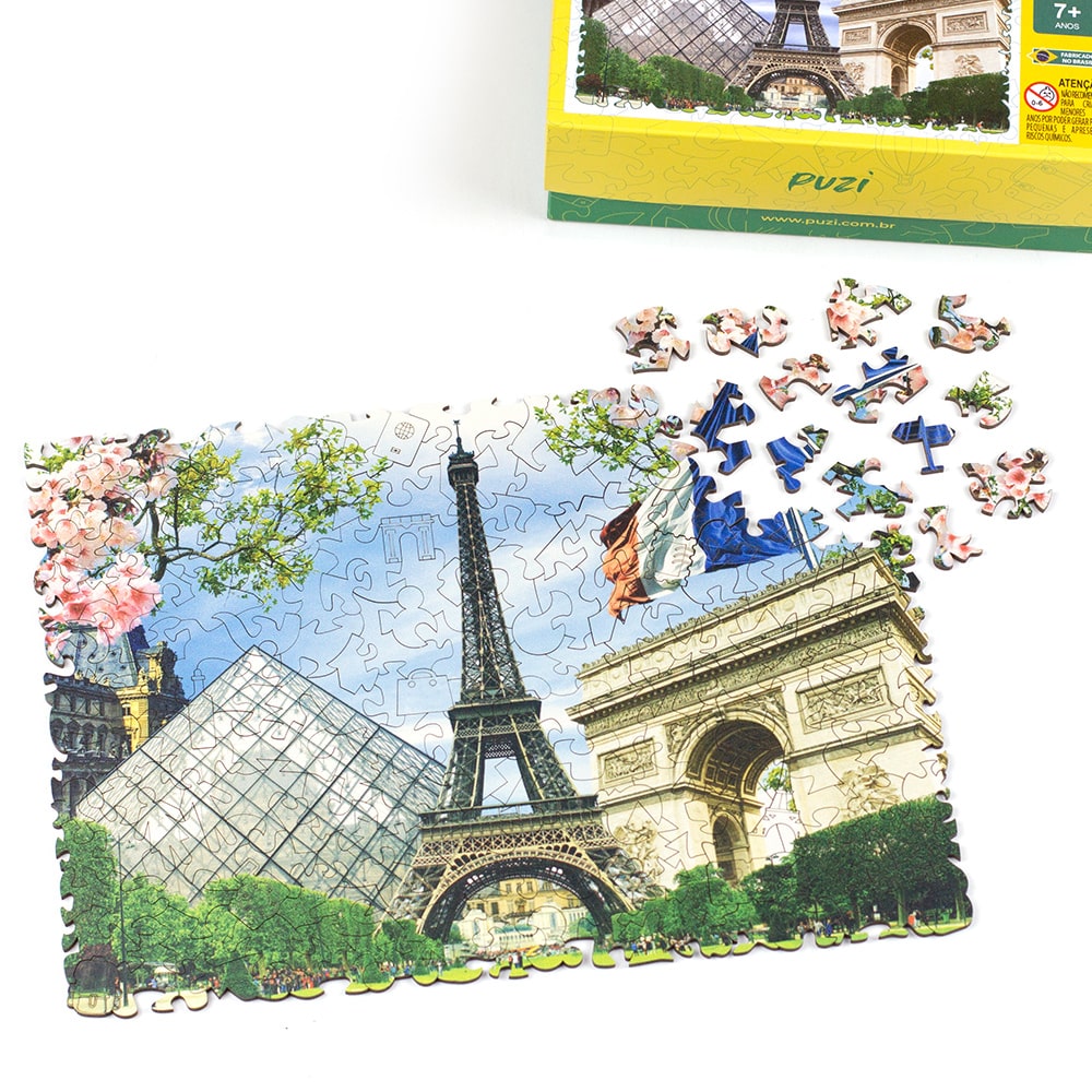 Comprar Puzzle Trefl Madeira Lugares Famosos da França de 1000 pe